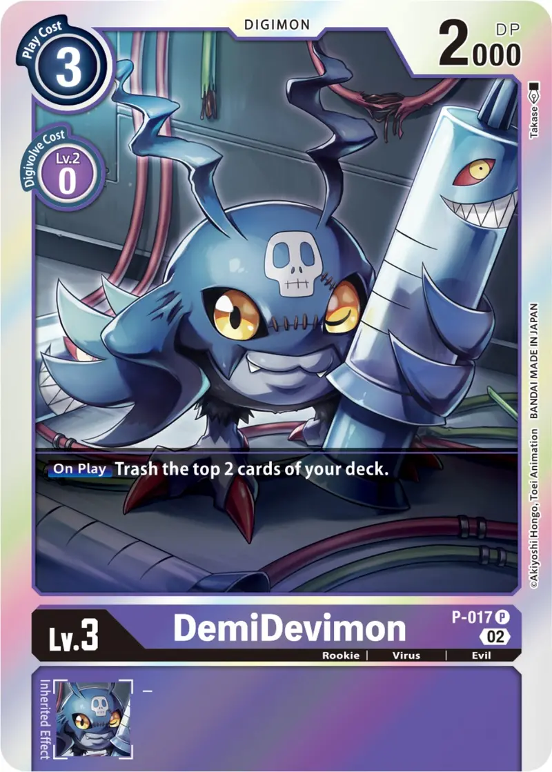 Demidevimon [P-017] (Resurgence Booster Reprint) [Promotional Cards] 1