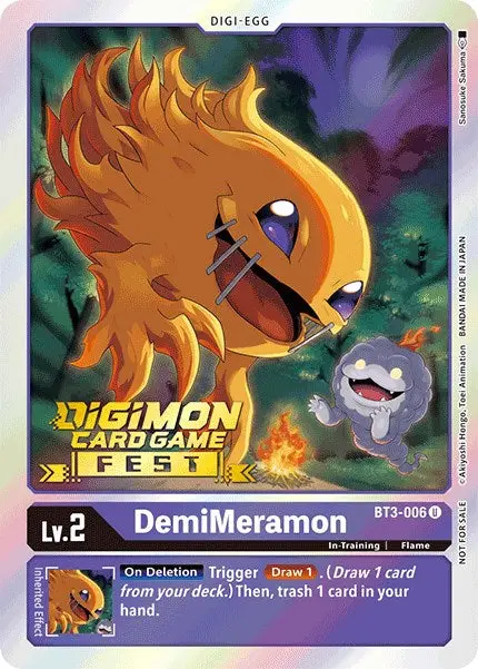 Demimeramon [Bt3-006] (Digimon Card Game Fest 2022) [Release Special Booster Promos] 1