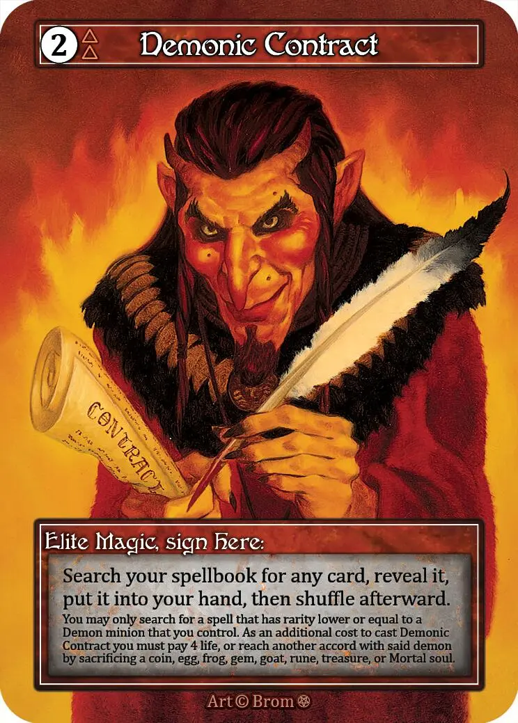 Demonic Contract (Foil) [Gothic] 1
