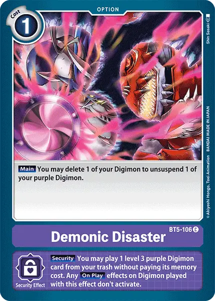 Demonic Disaster [Bt5-106] [Battle Of Omni] 1