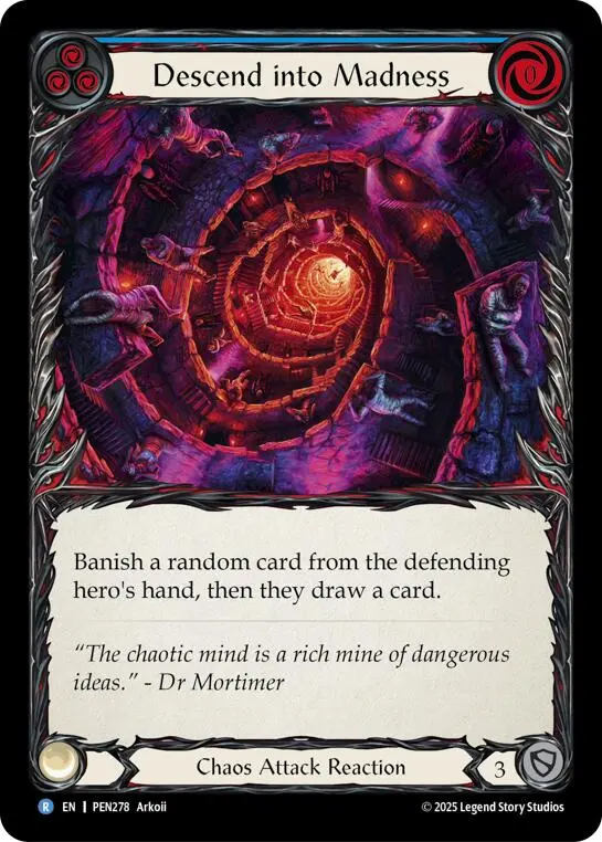 Descend Into Madness (Blue) (Regular) [Pen278] (Compendium Of Rathe) 1