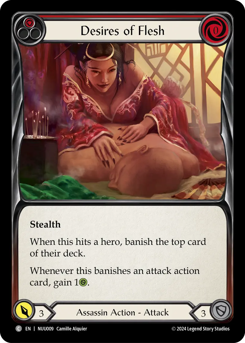 Desires Of Flesh (Red) [Nuu009] (Part The Mistveil Nuu Blitz Deck) 1