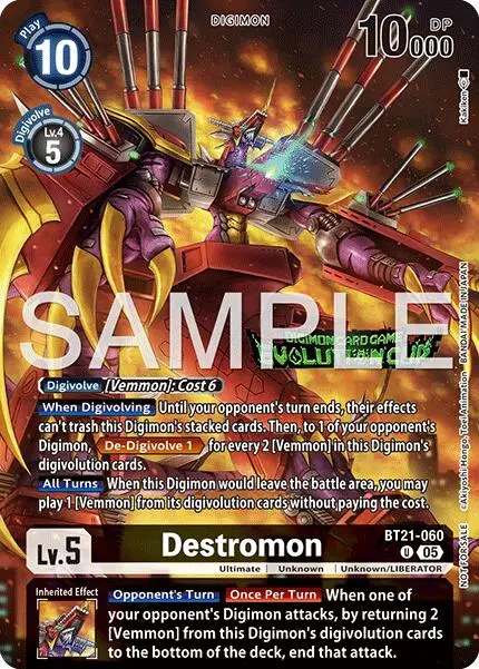 Destromon [Bt21-060] (Evolution Cup 2026 Vol. 1 Participant) [World Convergence] 1