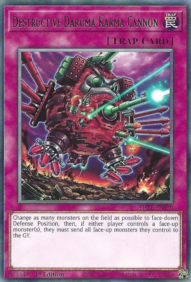 Destructive Daruma Karma Cannon [Phre-En030] Rare 1
