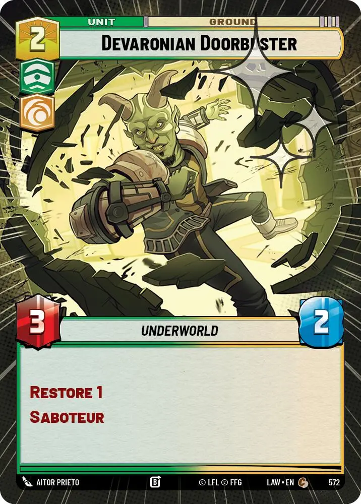 Devaronian Doorbuster (572) (Hyperspace Foil) (572) [A Lawless Time] 1