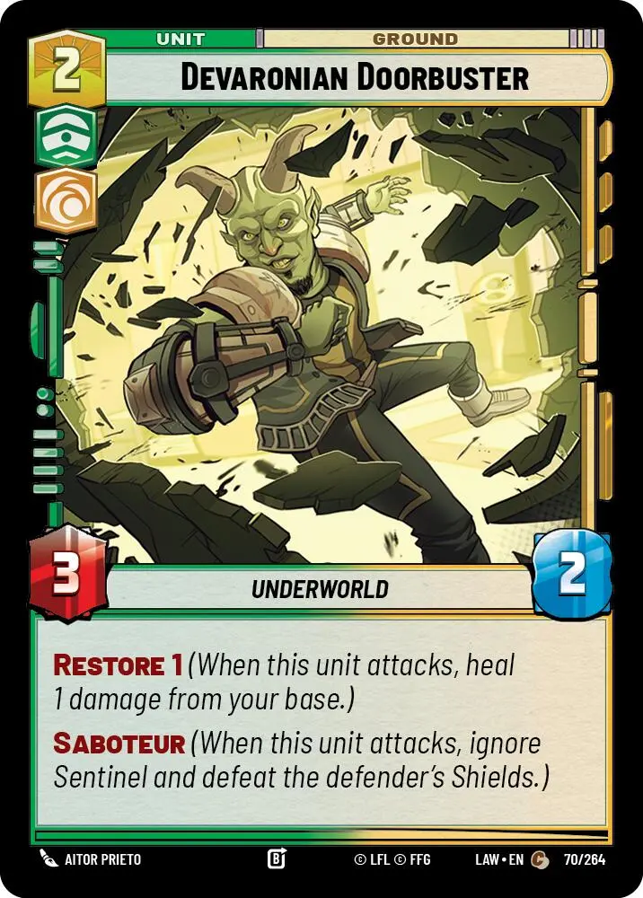 Devaronian Doorbuster (70/264) (70/264) [A Lawless Time] 1