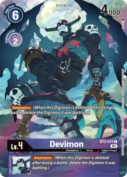 Devimon [Bt2-074] (Alternate Art) [Release Special Booster Ver.1.0] 1