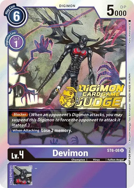 Devimon [St6-08] (Judge Pack 1) [Starter Deck: Venomous Violet] 1