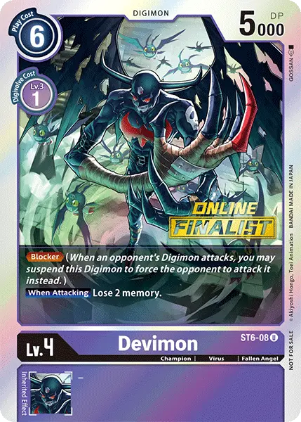 Devimon [St6-08] (Online Finalist) [Starter Deck: Venomous Violet Promos] 1