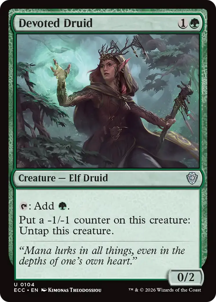 Devoted Druid [Lorwyn Eclipsed Commander] 1