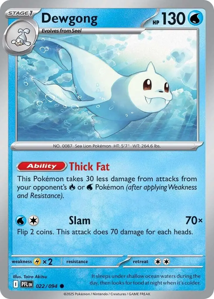 Dewgong (022/094) [Mega Evolution: Phantasmal Flames] 1