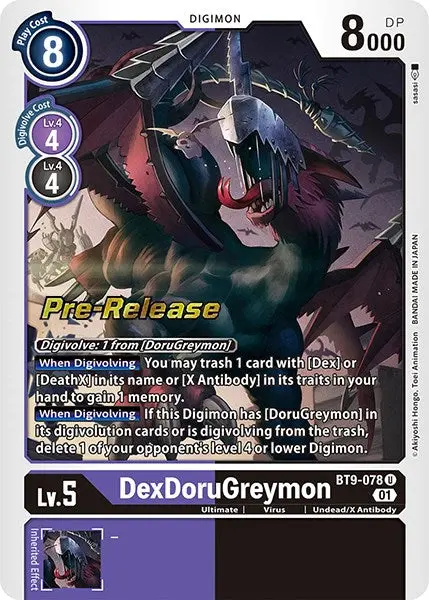 Dexdorugreymon [Bt9-078] [X Record Pre-Release Promos] 1
