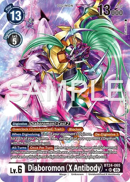 Diaboromon [Bt24-065] (X Antibody) (Alternate Art) [Time Stranger] 1