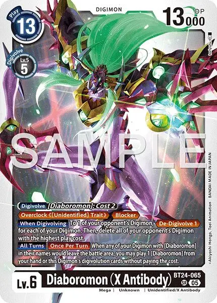 Diaboromon [Bt24-065] (X Antibody) [Time Stranger] 1