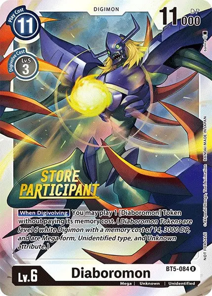 Diaboromon [Bt5-084] (Store Participant) [Battle Of Omni Promos] 1