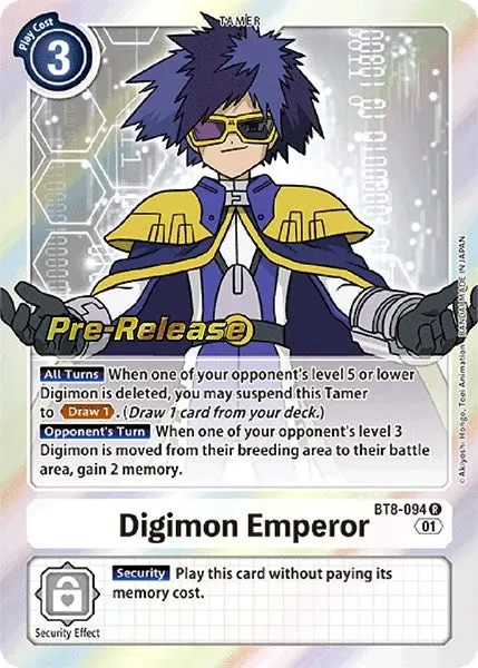 Digimon Emperor [Bt8-094] [New Awakening Pre-Release Promos] 1
