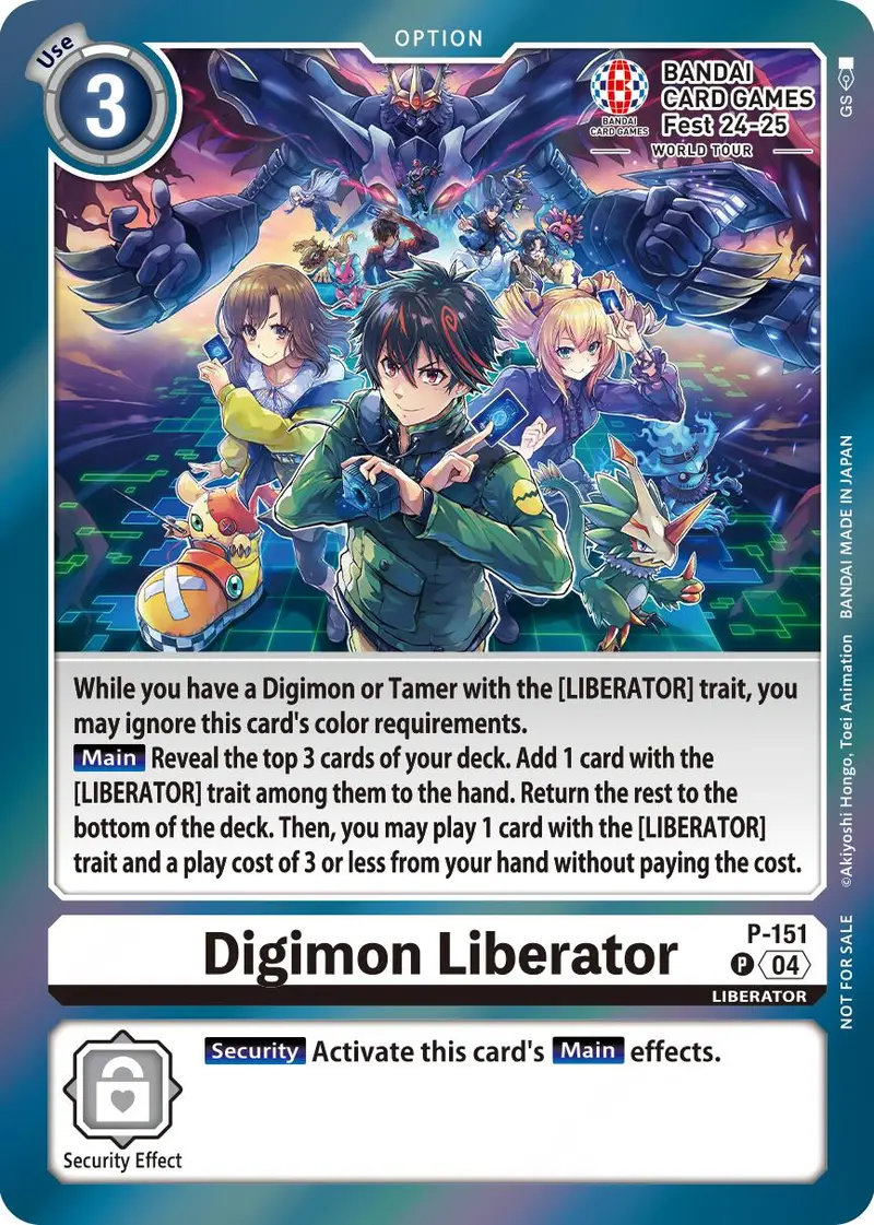 Digimon Liberator [P-151] - P-151 (Bandai Card Games Fest 24-25 World Tour) [Promotional Cards] 1