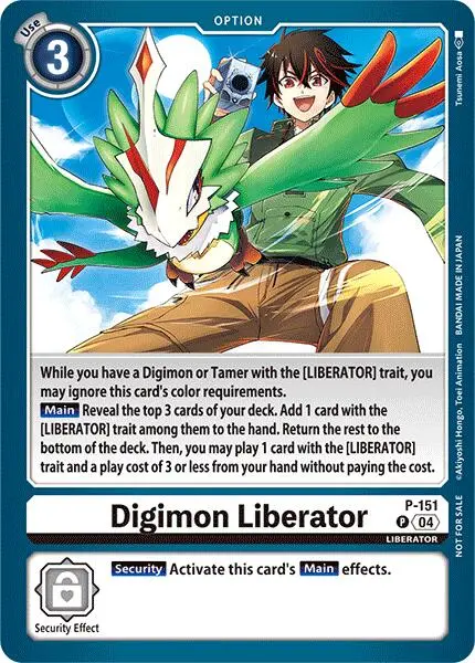 Digimon Liberator [P-151] (Store Tournament 2024 Jul. – Sep. Participation Pack) [Promotional Cards] 1