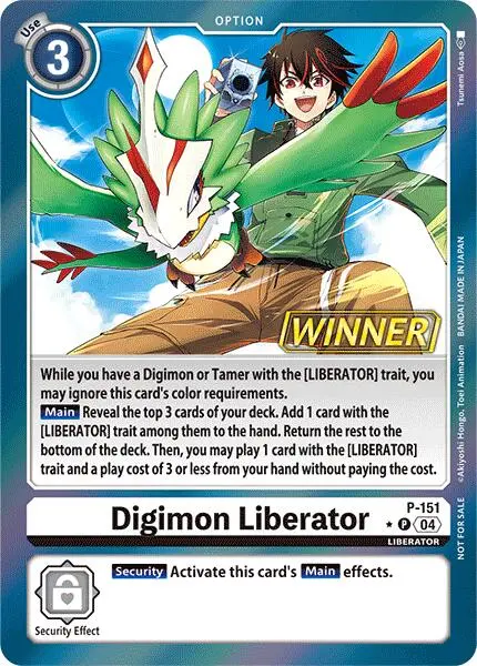 Digimon Liberator [P-151] (Store Tournament 2024 Jul. – Sep. Winner Pack) [Promotional Cards] 1