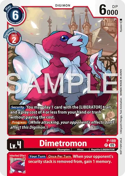 Dimetromon [P-189] (Store Tournament 2025 Vol.3 Participation Pack) [Promotional Cards] 1
