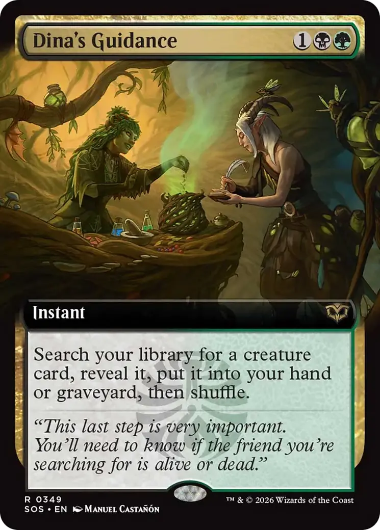 Dina's Guidance (Extended Art) [Secrets Of Strixhaven] 1