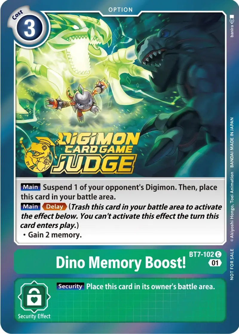 Dino Memory Boost! [Bt7-102] (Judge Pack 3) [Next Adventure Promos] 1