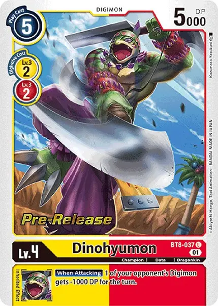 Dinohyumon [Bt8-037] [New Awakening Pre-Release Cards] 1