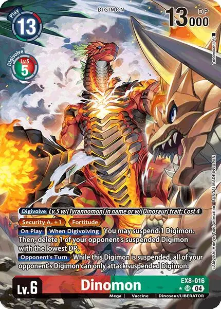Dinomon [Ex8-016] (Alternate Art) [Chain Of Liberation] 1