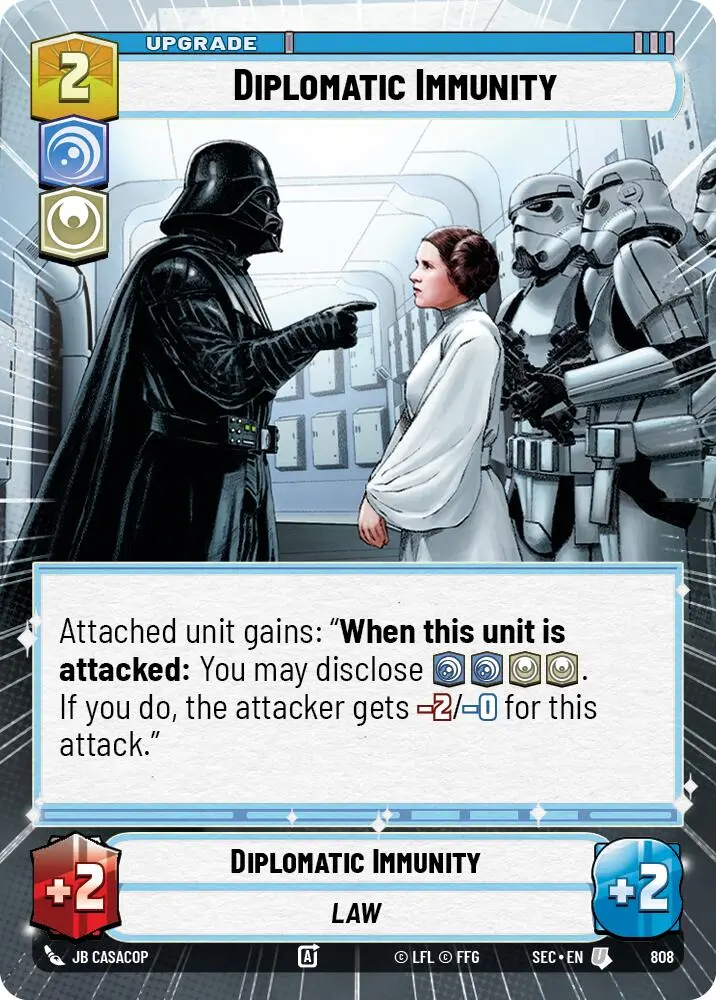 Diplomatic Immunity (808) (Hyperspace Foil) (808) [Secrets Of Power] 1