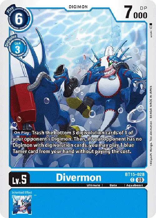Divermon [Bt15-028] [Exceed Apocalypse] 1