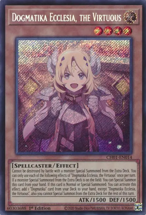 Dogmatika Ecclesia, The Virtuous (Secret Rare) [Ch01-En014] Secret Rare 1