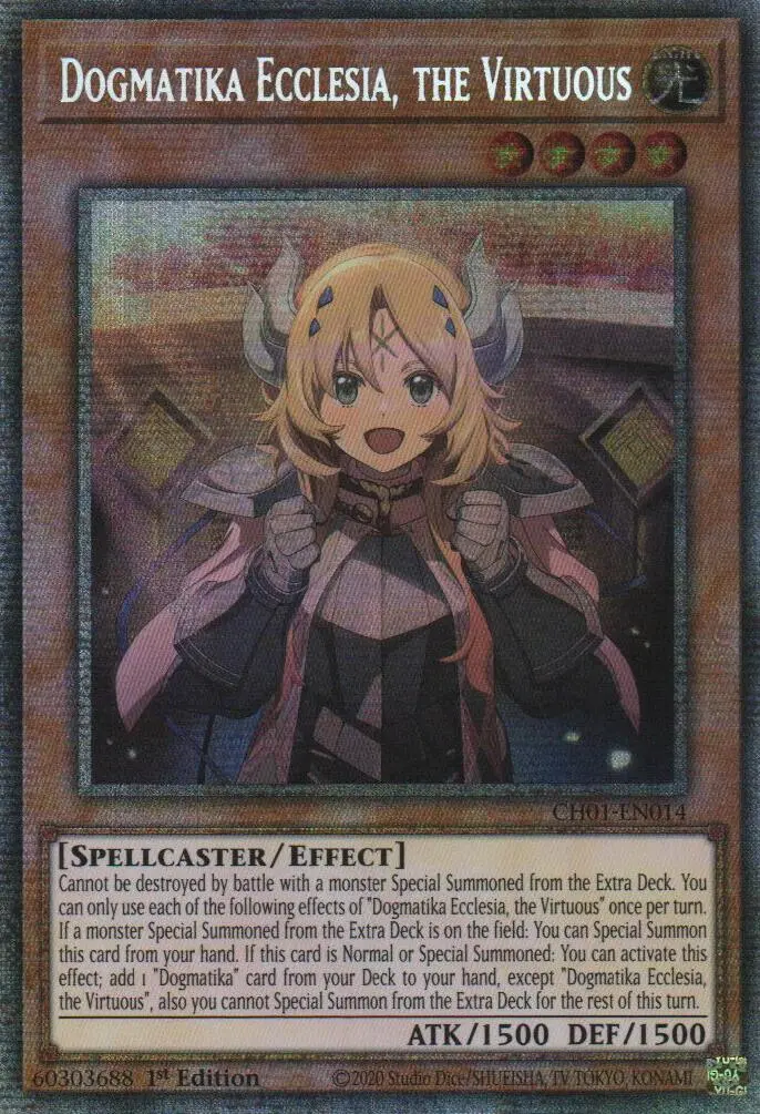 Dogmatika Ecclesia, The Virtuous (Starlight Rare) [Ch01-En014] Starlight Rare 1