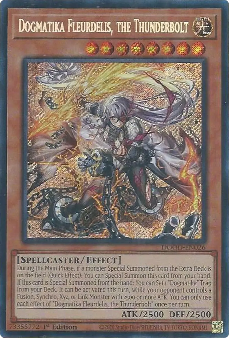 Dogmatika Fleurdelis, The Thunderbolt [Dood-En026] Secret Rare 1