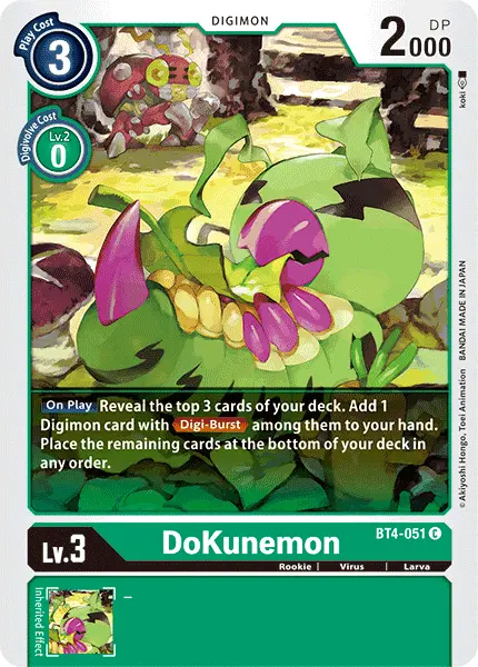 Dokunemon [Bt4-051] [Great Legend] 1