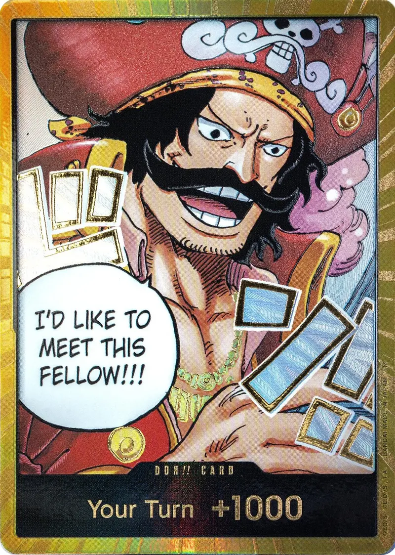 Don!! Card (Gol.D.Roger) (Gold) [Carrying On His Will] 1