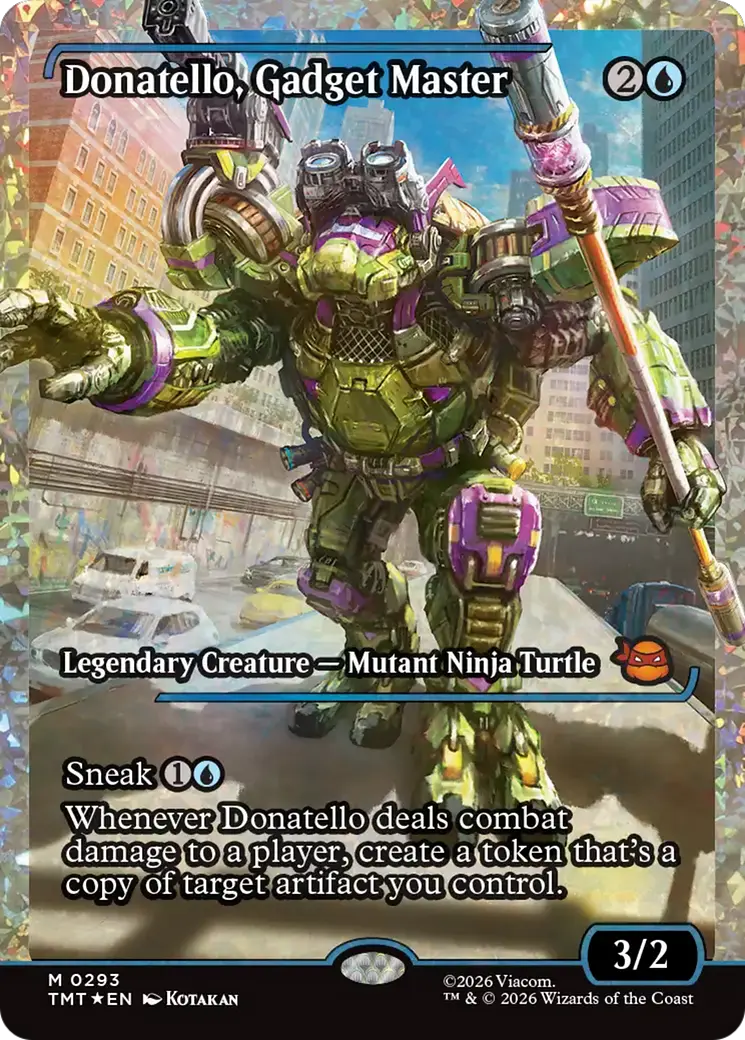 Donatello, Gadget Master (Showcase) (Fracture Foil) [Teenage Mutant Ninja Turtles] 1
