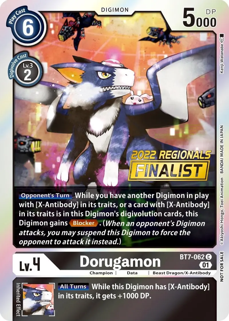 Dorugamon [Bt7-062] (2022 Championship Offline Regional) (Online Finalist) [Next Adventure Promos] 1