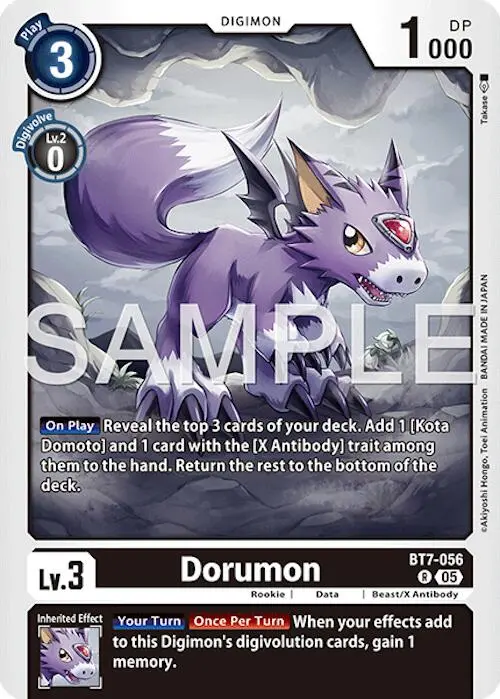 Dorumon [Bt7-056] (Reprint) [Advanced Booster Digimon Generation] 1