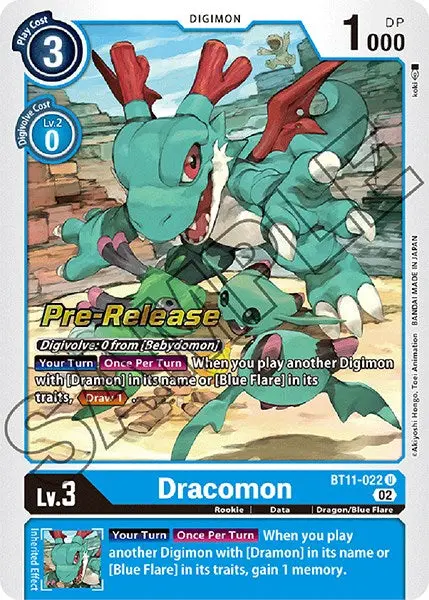 Dracomon [Bt11-022] [Dimensional Phase Pre-Release Promos] 1