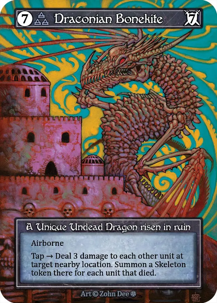 Draconian Bonekite (Foil) [Gothic] 1