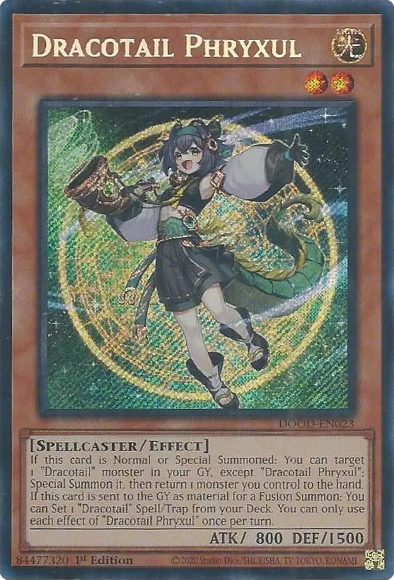 Dracotail Phryxul [Dood-En023] Secret Rare 1