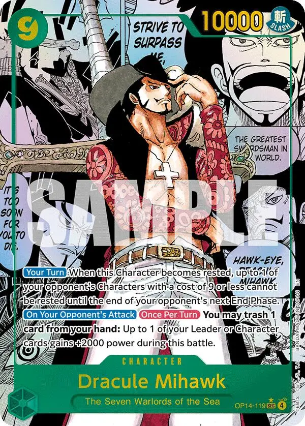 Dracule Mihawk (Manga) [The Azure Sea's Seven] 1