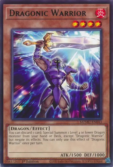 Dragonic Warrior [Mzmu-En043] Rare 1