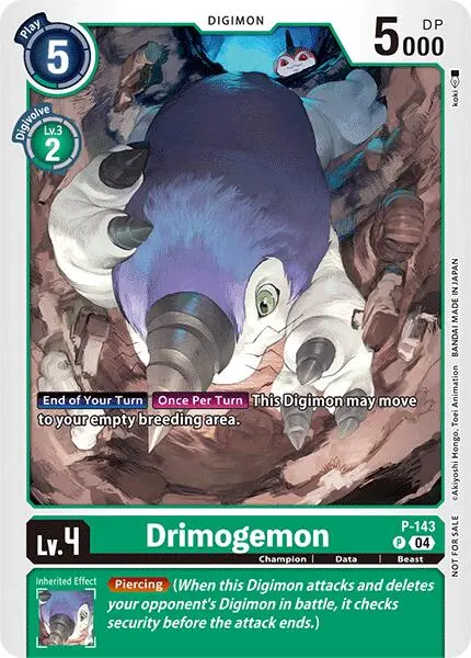 Drimogemon [P-143] (Store Tournament 2024 Jul. – Sep. Participation Pack) [Promotional Cards] 1