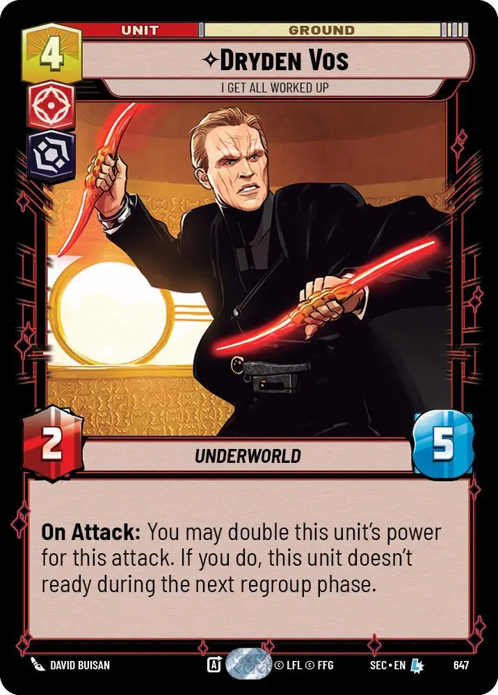 Dryden Vos - I Get All Worked Up (Foil) (647) (647) [Secrets Of Power] 1