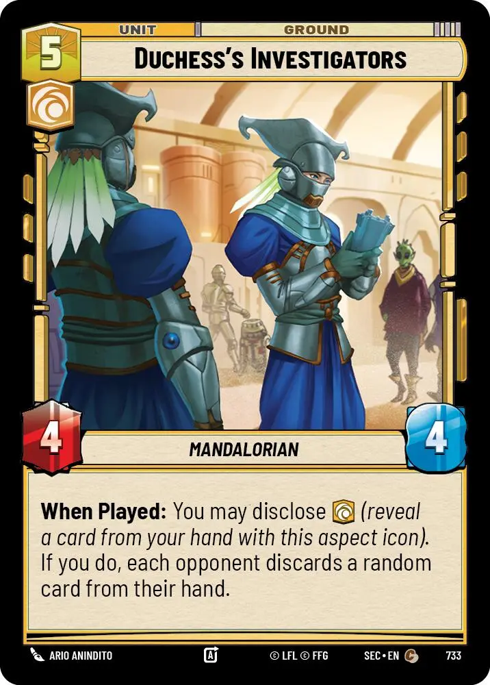 Duchess's Investigators (733) (Foil) (733) [Secrets Of Power] 1