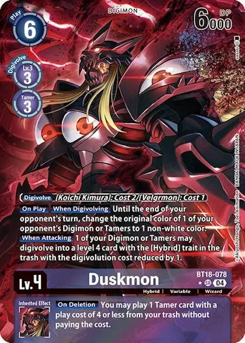 Duskmon [Bt18-078] (Alternate Art) [Release Special Booster Ver.2.0] 1