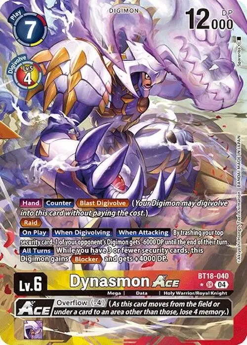 Dynasmon Ace [Bt18-040] (Alternate Art) [Release Special Booster Ver.2.0] 1