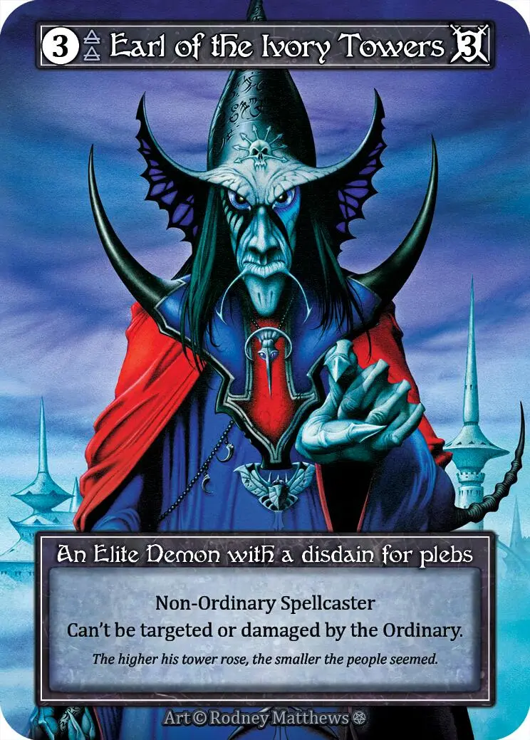 Earl Of The Ivory Towers (Foil) [Gothic] 1