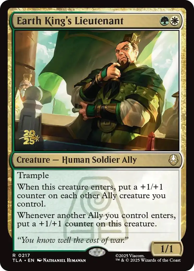 Earth King's Lieutenant [Avatar: The Last Airbender Prerelease Cards] 1